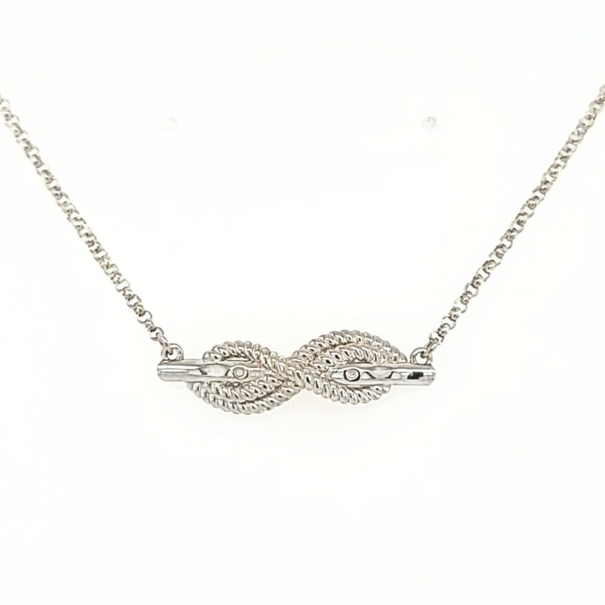 Cleat hitch knot necklace